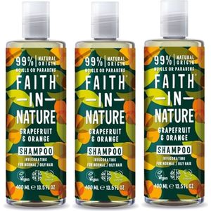 FAITH IN NATURE - Shampoo Grapefruit & Orange - 3 Pak