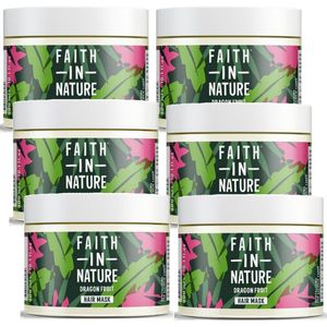 FAITH IN NATURE - Hair Mask Dragon Fruit - 6 Pak - Voordeelverpakking