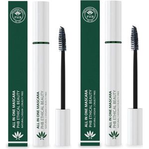 Phb Ethical Beauty - Eye Make-up - All In One Natural Mascara Black - 9gr - 2 Pak