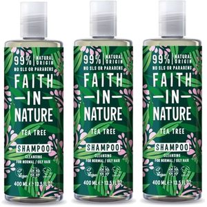 FAITH IN NATURE - Shampoo Tea Tree - 3 Pak