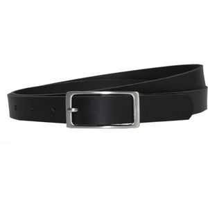 Smalle Dames Riem Zwart - 2cm Breed - Taillemaat 125 - Lange riem dames - Echt leren riem