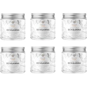 BEN&ANNA - whitening tandpasta met fluoride 100 ml - 6 Pak