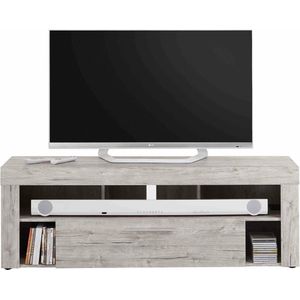 TV-meubel Enrico Zandeiken - Breedte 150 cm - Hoogte 53 cm - Diepte 41.4 cm - Met lades - Met planken - Zonder deuren