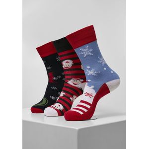 Christmas - Kerstmis - Feestdagen - Feest - Kerst - Modern - Nieuw - Santa Ho Christmas Socks 3-Pack