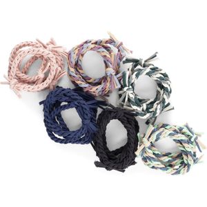 10 Stuks - Gewoven Haarbanden -  Scrunchie - Haar Elastieken