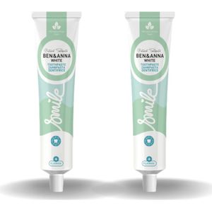 BEN&ANNA - Toothpaste Smile with Fluoride White - 75ml - 2 Pak