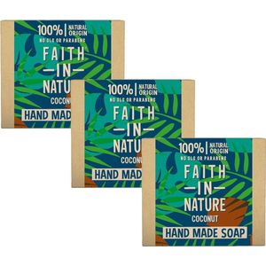 FAITH IN NATURE - Soap Coconut - 3 Pak