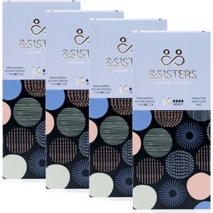 &SISTERS – Eco-Applicator Tampons – Heavy – 4 pak – Biologisch Katoen