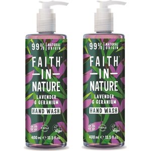 FAITH IN NATURE - Hand Wash Lavender & Geranium - 2 Pak
