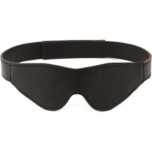 Luxe Lederen Blinddoek - Met Klittenbandsluiting - Extreem Zacht Geitenleer - Inclusief Mooie Bewaar Doos - Bondage Oogmasker - BDSM Masker Speeltje - Bruin