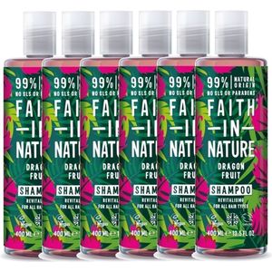 FAITH IN NATURE - Shampoo Dragon Fruit - 6 Pak - Voordeelverpakking