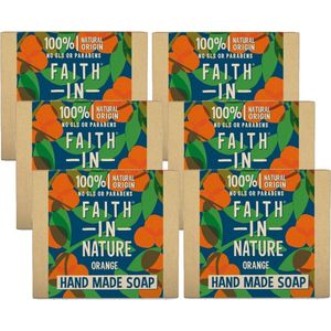 FAITH IN NATURE - Soap Orange - 6 Pak - Voordeelverpakking
