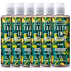 FAITH IN NATURE - Shampoo Jojoba - 6 Pak - Voordeelverpakking