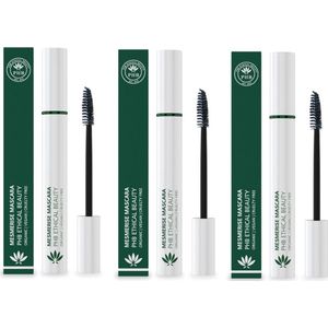 Phb Ethical Beauty - Eye Make-up - Mesmerise Mascara Black - 9gr - 3 Pak - Voordeelverpakking