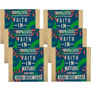 FAITH IN NATURE - Soap Aloe Vera - 6 Pak - Voordeelverpakking