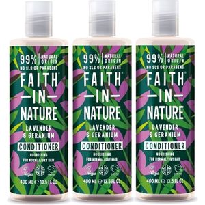 FAITH IN NATURE - Conditioner Lavender & Geranium - 3 Pak