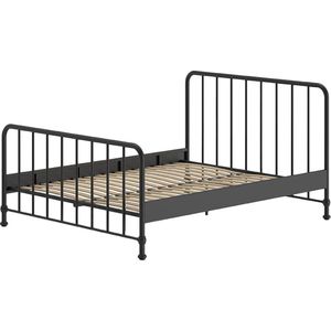 Bed Jay Zwart - Metaal - 160x200cm - Hoogte 110 cm