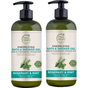 PETAL FRESH - Bath & Shower Gel Rosemary & Mint - 2 Pak
