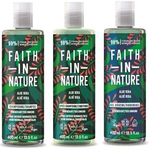 FAITH IN NATURE - Aloe Vera - Shampoo + Conditioner + Body Wash - 3 Pak - Voordeelverpakking