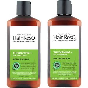 PETAL FRESH - Hair ResQ Shampoo Thickening + Oil Control - 2 Pak