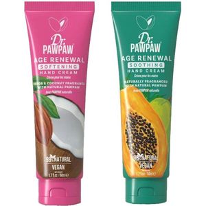 DR PAWPAW - Dr. Pawpaw Hand Cream Cocoa & Coconut + Hand Cream Naturally Fragranced - 2 Pak