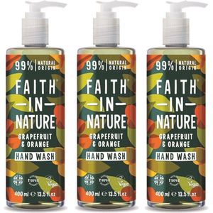 FAITH IN NATURE - Hand Wash Grapefruit & Orange - 3 Pak