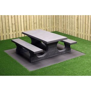 Rockwood® Betonnen Picknickset Antraciet 1.80m