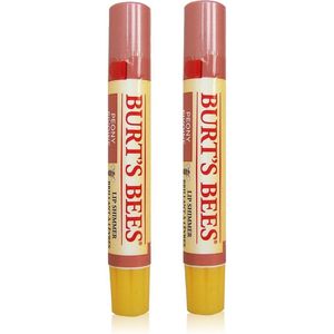 BURT'S BEES - Lip Shimmer Peony - 2 Pak