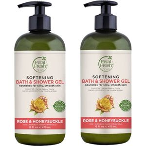 PETAL FRESH - Bath & Shower Gel Rose & Honeysuckle - 2 Pak