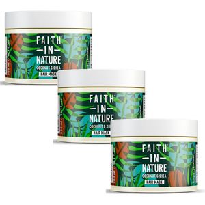 FAITH IN NATURE - Hair Mask Coconut - 3 Pak