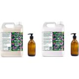 FAITH IN NATURE - Shampoo & Conditioner Lavender & Geranium Refill - 2 x 5 Liter= 10 liter - nu met 2 Gratis glaze2 refill flessen 500ml