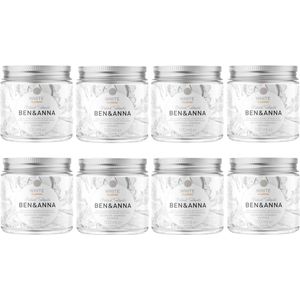 BEN&ANNA - whitening tandpasta met fluoride - 100 ml - 8 Pak - Voordeelverpakking