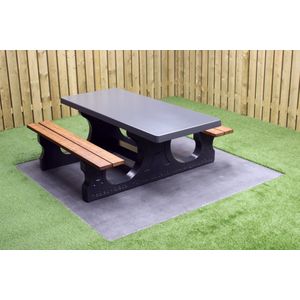 Rockwood® Betonnen Picknickset DeLuxe Antraciet gelakt 7106 Rolstoeltoegankelijk 2.10m