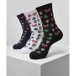 Christmas - Kerstmis - Feestdagen - Feest - Kerst - Modern - Nieuw - Grumpy Santa Christmas Socks 3-Pack