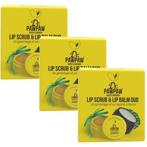DR PAWPAW - Lip Scrub & Balm Duo - 3 Pak