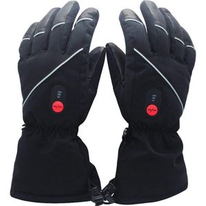 Verwarmde handschoenen voor mannen en vrouwen- werkt tot 2,5-5 uur- zwart - L