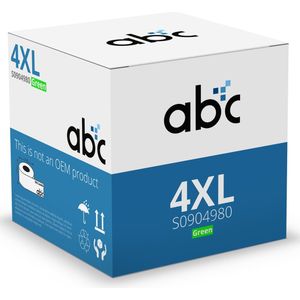 1x Verzendlabels 4XL Groen (S0904980) Compatible / 220 labels / Permanent / 159 mm x 104 mm / papier