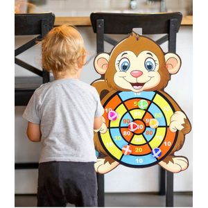 Dartbord voor Kinderen - Klittenband Dart Bord - Ballen Gooien voor Kinderen - Klittenband Ballen Gooien - Speelgoed voor Peuters & Kleuters - Kinder Darts - Kids Darten - Klittenband Darten - Spelenderwijs Leren voor Peuters & Kleuters