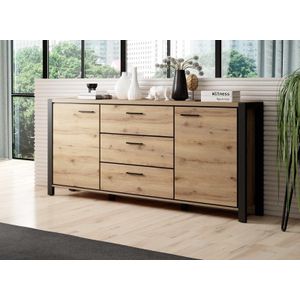 Dressoir Aktiv Eiken Zwart 180-cm