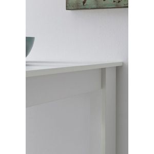 Rootz Bartafel - Houten Keukentafel met Geïntegreerd Plank - Wit - 120x107,5x60cm