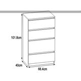 Ladekast zwart met wit