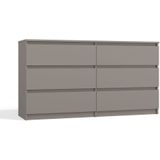 Ladekast wit 140 cm 6 lades