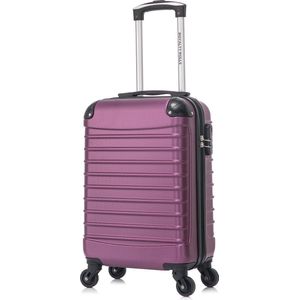 Royalty Rolls handbagage koffer met wielen 27 liter - lichtgewicht - cijferslot - paars
