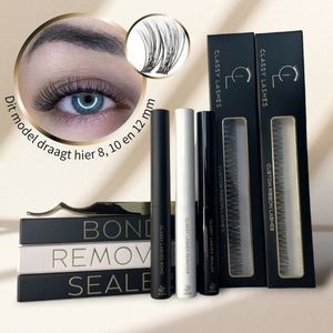 Classy Fast Lashes | Starterskit | Medium Volume | Billie 12 mm & 14 mm + Bond, Sealer, Remover en Tweezer | DIY Wimperextensions