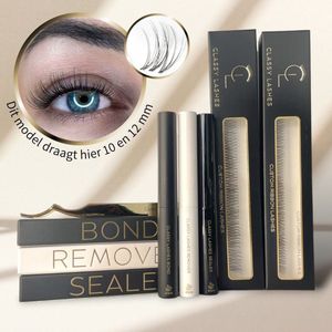 Classy Fast Lashes | Starterskit | Basic Volume | Aaliyah 12 mm + 14 mm + Bond, Sealer, Remover en Tweezer | DIY Wimperextensions
