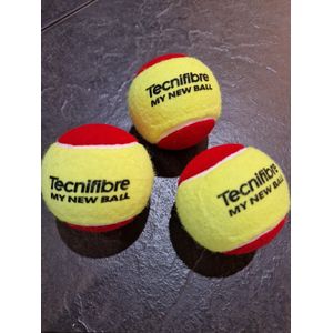 Tecnifibre My New Ball - Stage 3 - Rood - Tennisbal 3 Ballen