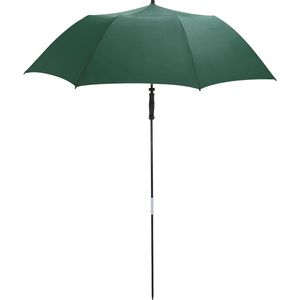 Fare Travelmate 6139 strandparasol en paraplu in één met UPF+50 UV-bescherming Ø 147 cm groen donkergroen green windproof windbestendig stormvast stormbestendig parasol opvouwbaar stevige reisparaplu