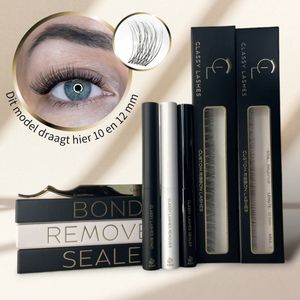 Classy Fast Lashes | Starterskit | Minimal Volume | Beyonce 10 mm & 12 mm + Bond, Sealer, Remover en Tweezer | DIY Wimperextensions