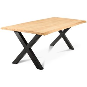 Onbehandelde eettafel Mila eikenhout | NADUVI Collection