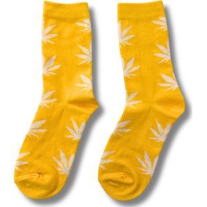 GILL'S - Wiet sokken - Cannabis sokken - Hemp Leaf Socks - Skate sokken – Hennep sokken – Wietsokken - Sokken - Feest Sokken - Maat 36-42
